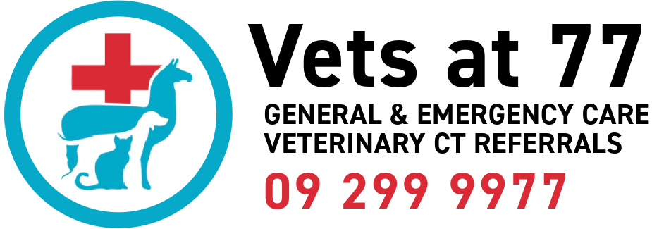 Vets 77 Logo and phone number